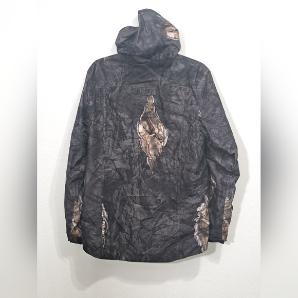 Mossy Oak Jacket Unisex Hunting Black Camouflage Hooded Camo, Size XXL. - Picture 4 of 16